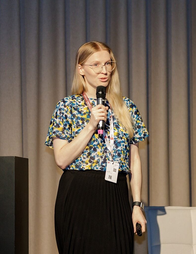 Johanna Vikkula spoke about transportability of evidence at Medaffcon EMMA 2026 event